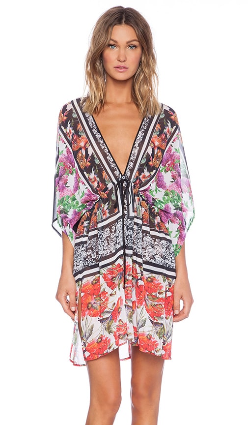 Floral Scarf Print Cover Up