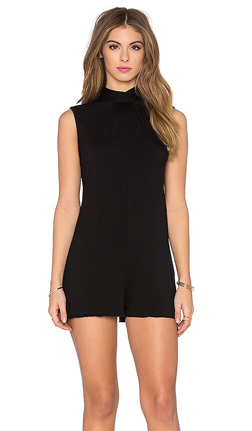 Clayton Mandy Romper in Black | REVOLVE