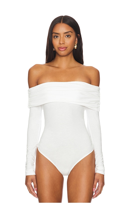 Shop Clyque Cambria Bodysuit In Ivory