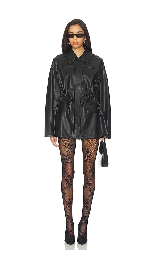 Commando Floral Net Tights In Black