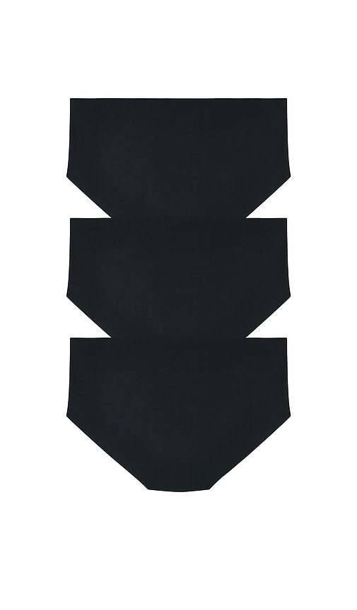 Commando Invisible Rib Bikini 3-pack In Black
