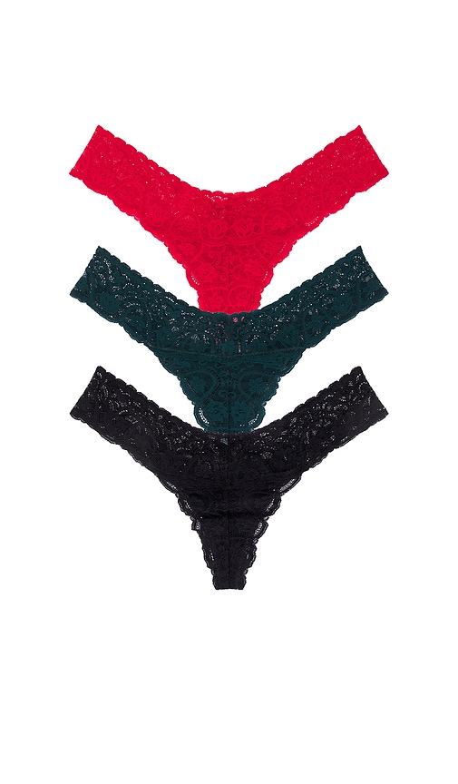 Commando 3 Pack Tg21 Tulip Tanga Thong In Multi