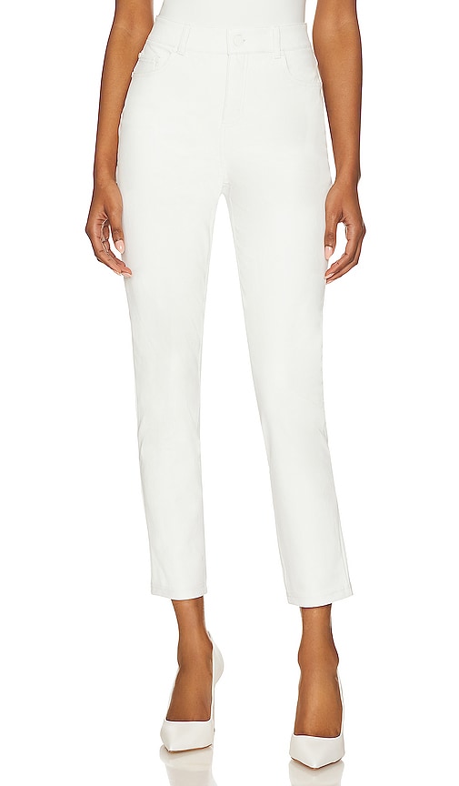 Commando Faux Leather Five Pocket Pant in White