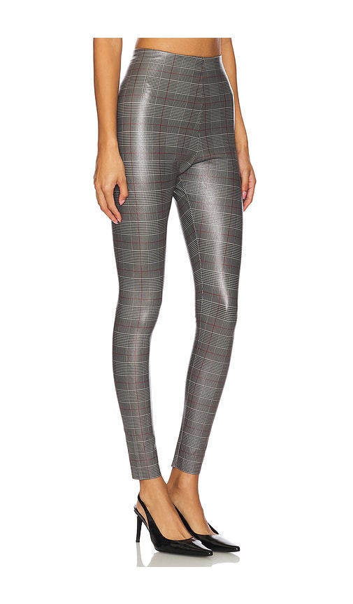 Shop Commando Faux Leather Legging In Glen Plaid