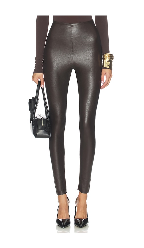 Commando Faux Leather Legging In Brown