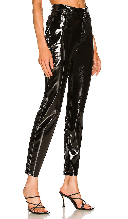 Commando Faux Patent Leather Five Pocket Pant In 黑色 | ModeSens