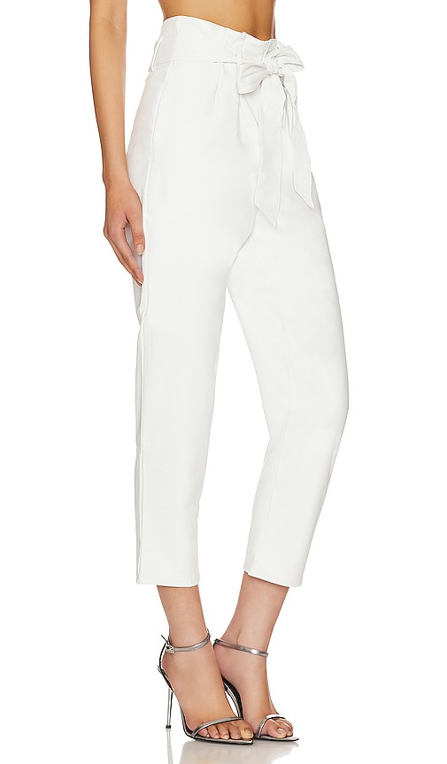 Shop Commando Faux Leather Paperbag Pant In White