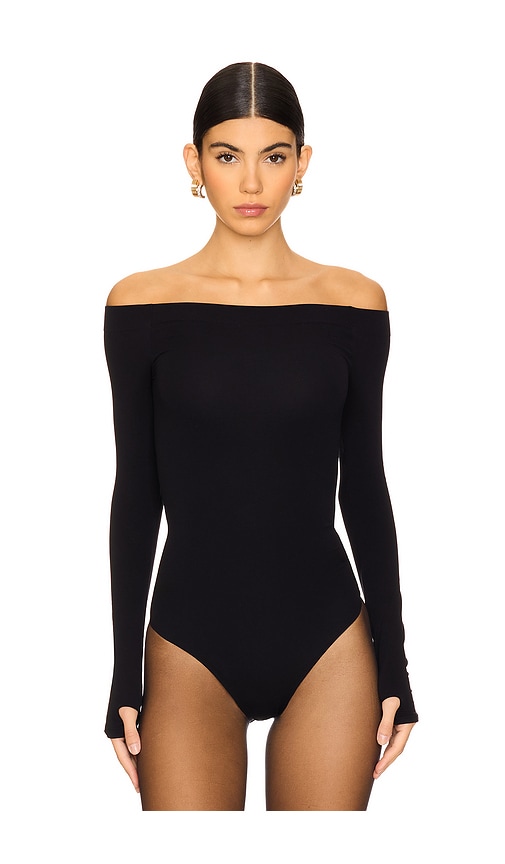 Commando Ballet Off-shoulder Bodysuit In Black