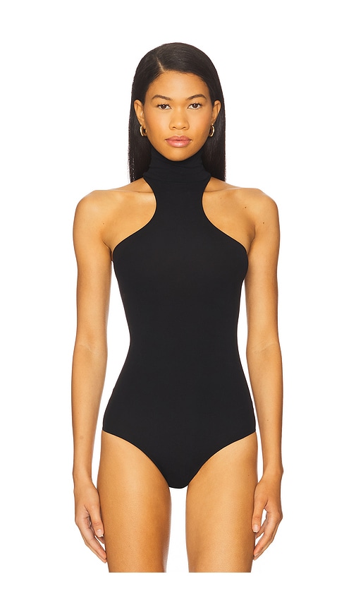 Commando Ballet Racer Turtleneck Bodysuit In Black