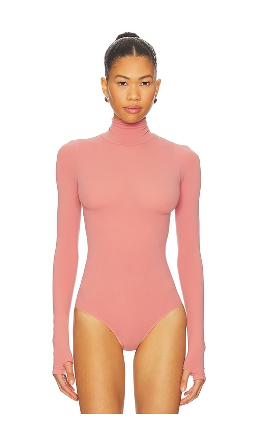 Commando Ballet Turtleneck Bodysuit In Pink