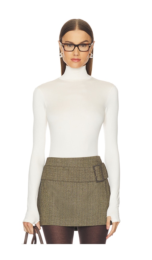 Commando Prima Ballet Turtleneck Bodysuit In Neutral