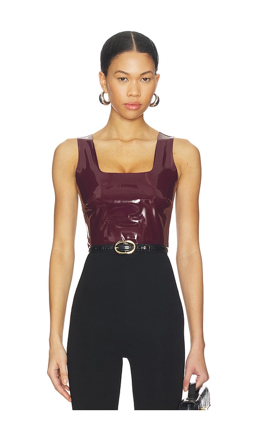 Commando Faux Patent Leather Crop Top