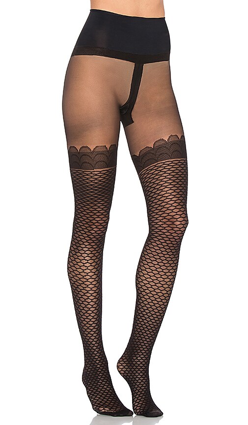 Bees Knees Faux Thigh High Sheer Tight