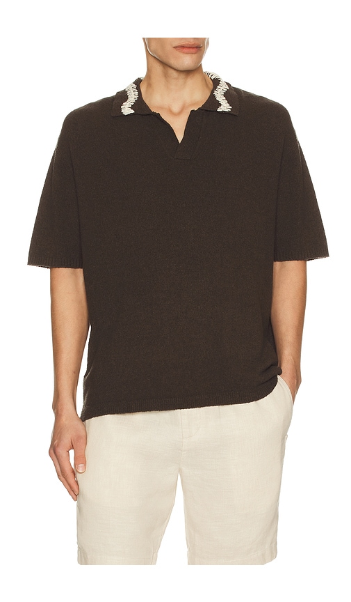 Commas Hand Crochet Collar Polo