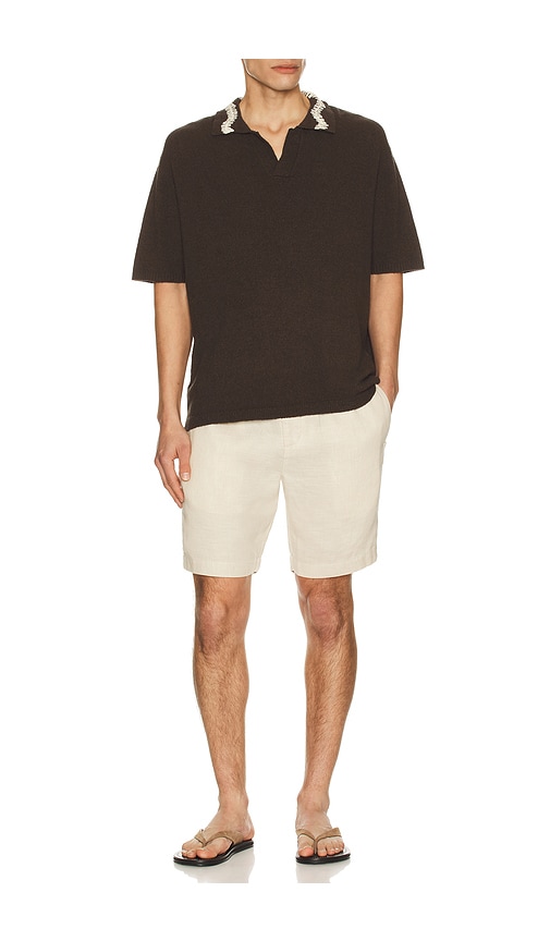  Commas Hand Crochet Collar Polo In Brown. Size Xs/s. Also In M/l, Xl/xxl. 