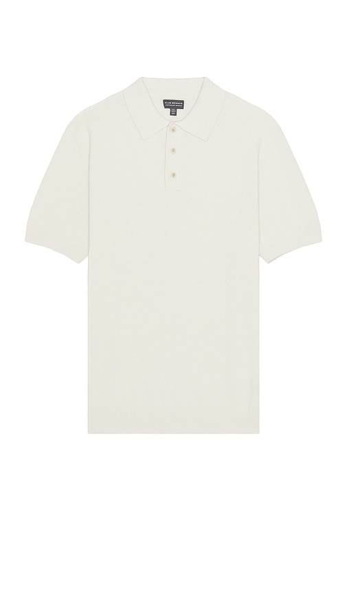 Shop Club Monaco Short Sleeve Boucle Polo In White