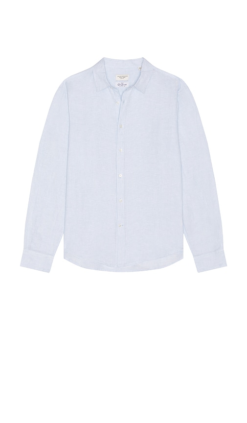 Club Monaco Slim Italian Linen Stripe Shirt
