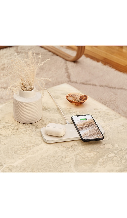 Shop Courant Catch 2 Classics Wireless Charger In Bone