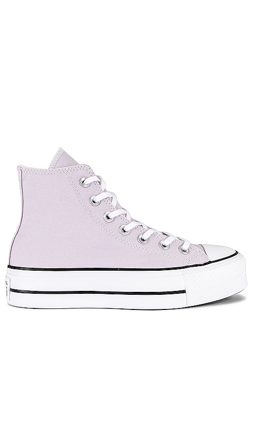 Converse Chuck Taylor All Star Lift Canvas Sneaker in Pale Amethyst, White, & Black