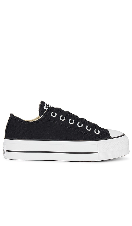Converse Chuck Taylor All Star Canvas Platform Sneaker in Black & White ...