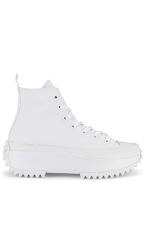 Converse Run Star Hike Platform All White Sneaker in White REVOLVE