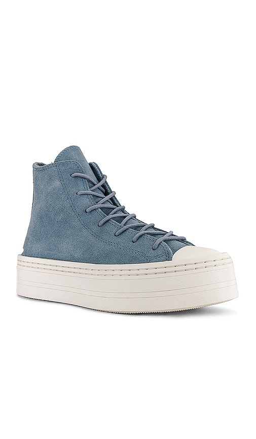 Shop Converse Chuck Taylor All Star Modern Lift Platform Warm Winter Sneaker In Blue