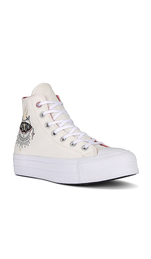 Shop Converse Chuck Taylor All Star Lift Sneaker In Egret  Ritual Rose  & Golden Vista