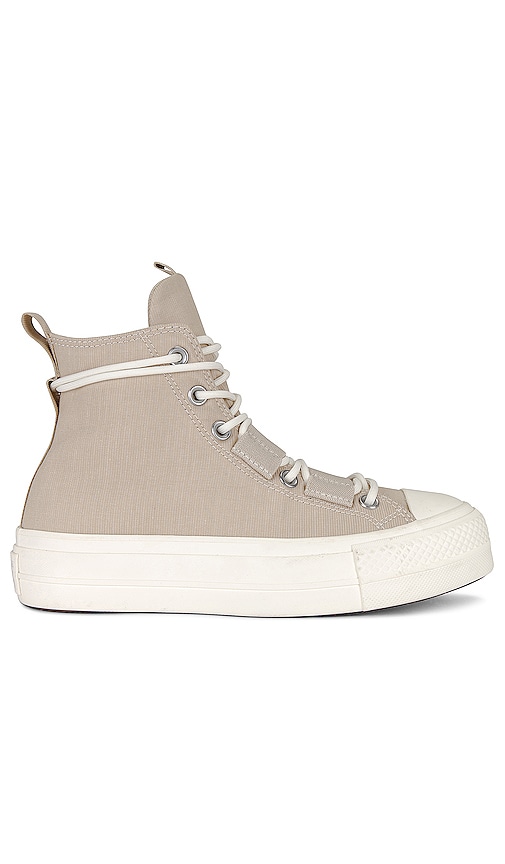 Shop Converse Chuck Taylor All Star Lift Platform Sneaker In Nutty Granola  Egret  & Fossilized