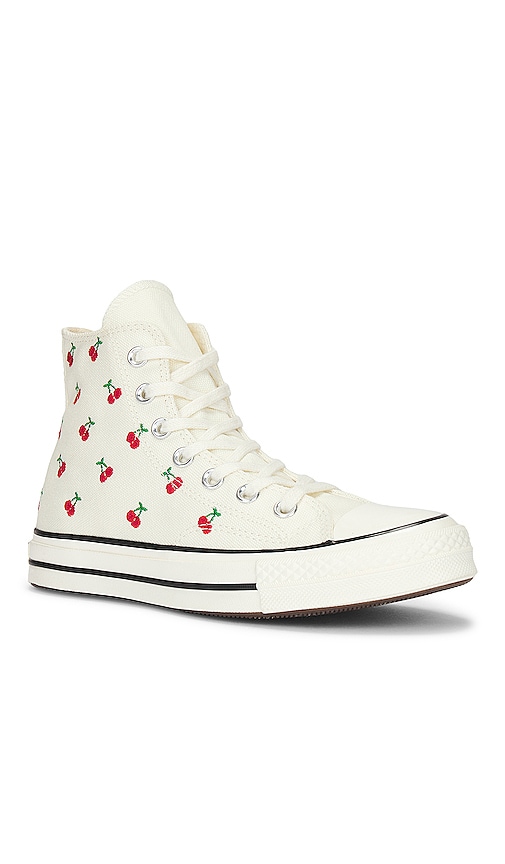 Shop Converse Chuck 70 Cherries Sneaker In White