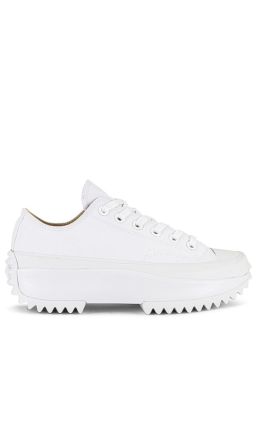 Converse Run Star Hike Platform All White Sneaker in White REVOLVE