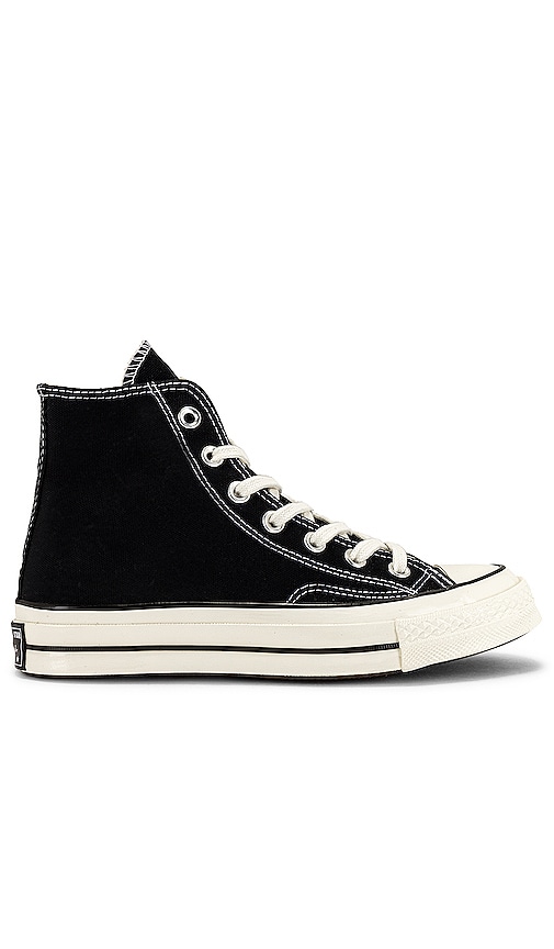 Converse Chuck 70 Hi Sneaker in Black & Egret | REVOLVE