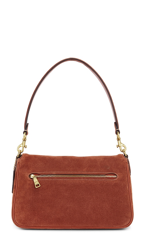 Coach Suede Soft Tabby Shoulder Bag In Red
