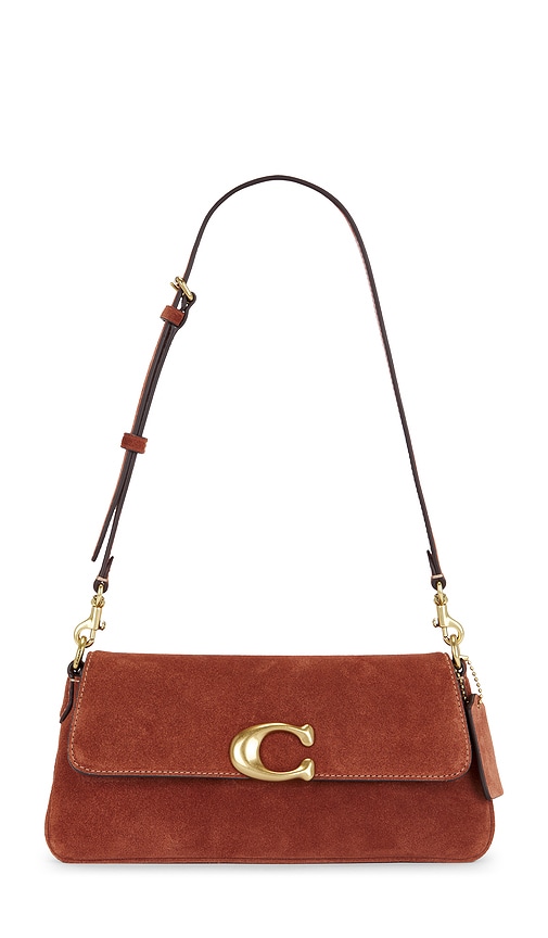 Coach Suede Jet Shoulder Bag In Pattern