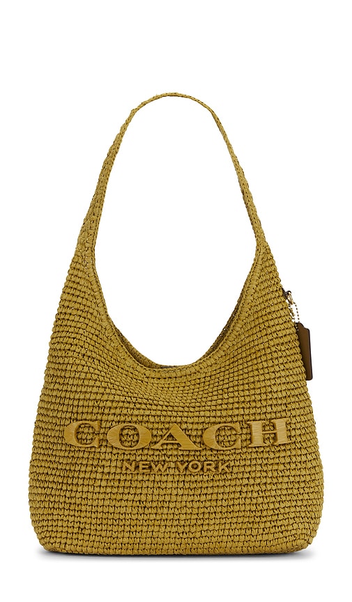 Coach Refined Weave Straw Brooklyn 28 Shoulder Bag | Thumbnail 3 Coach Refined Weave Straw Brooklyn 28 Shoulder Bag | Thumbnail 3