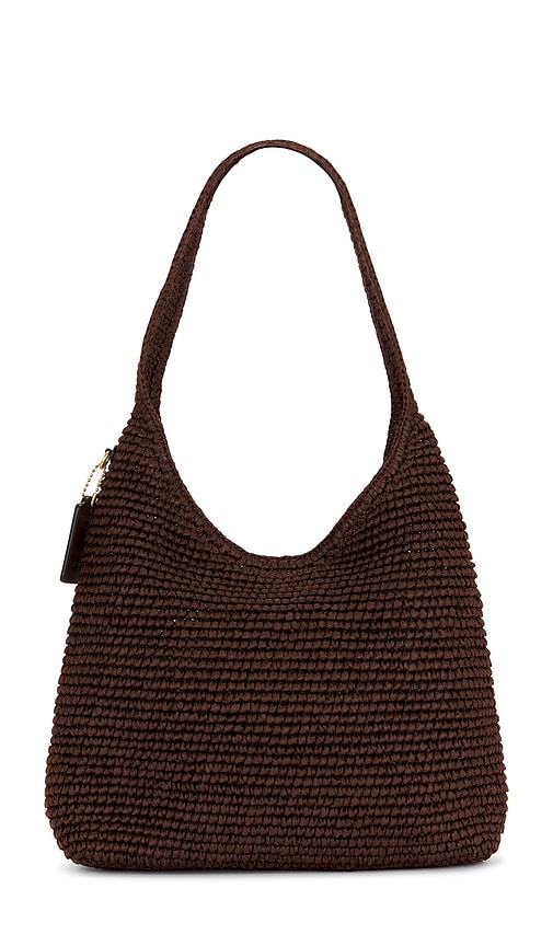 Coach Refined Weave Straw Brooklyn 28 In Maple