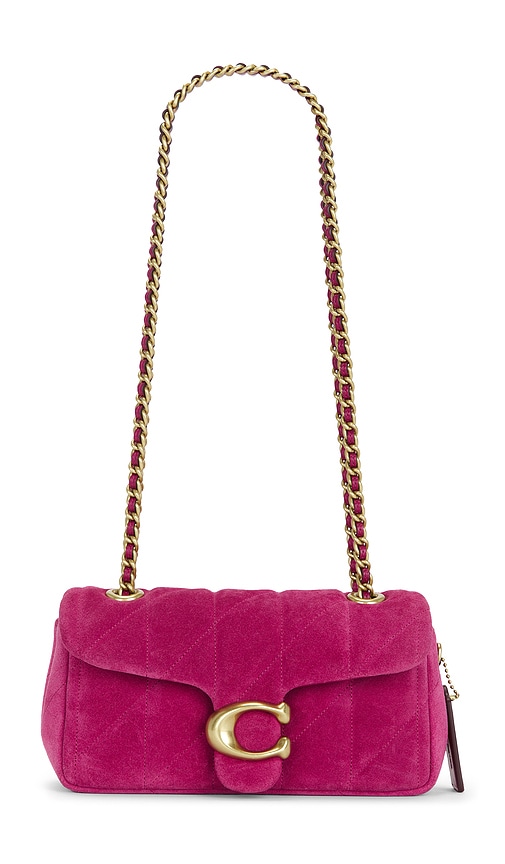 Coach Quilted Suede Tabby Shoulder Bag 20