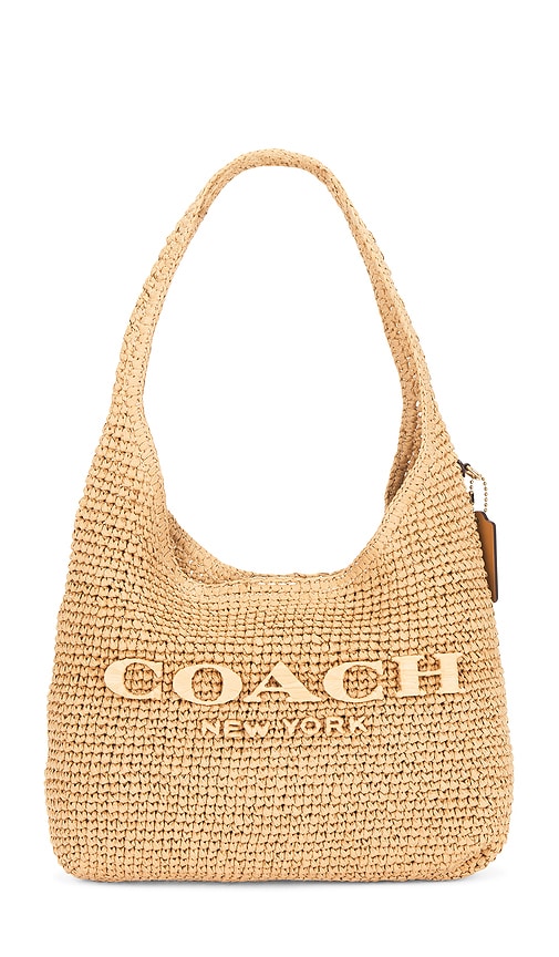 Coach Refined Weave Straw Brooklyn Shoulder Bag 28