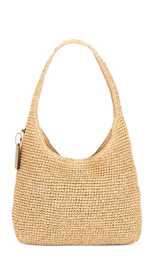 Coach Refined Weave Straw Brooklyn Shoulder Bag 28 | Thumbnail 2 Coach Refined Weave Straw Brooklyn Shoulder Bag 28 | Thumbnail 2
