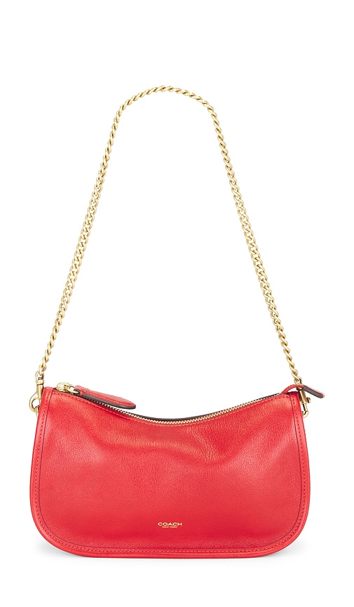 Coach NATURAL GRAIN LEATHER WAVERLY ショルダーバッグ - Scarlet
