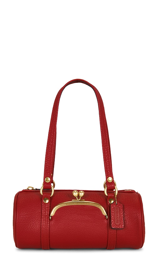 Coach Originals Kisslock Barrel 28 in Red.