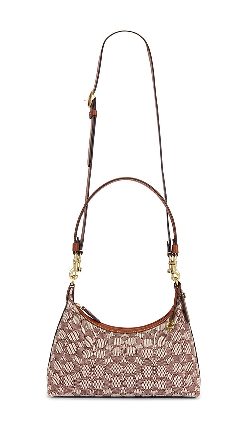 Coach Signature Textile Jacquard Juliet 25 Handbag in Cocoa Burnished Amber