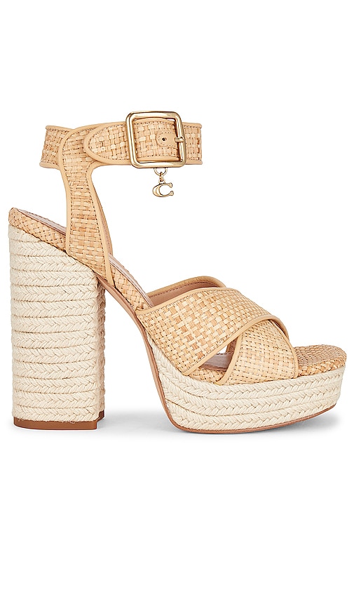 Coach Nelly Sandal In Natural