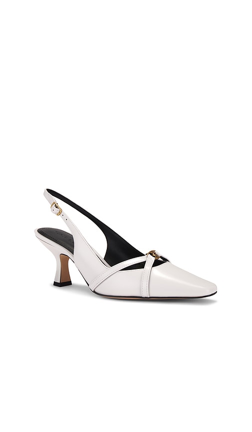 Shop Coach Rowyn Leather Slingback In White