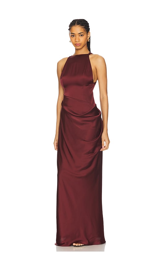  Ceren Ocak Kleid In Burgundy. Größe S. Also In Xs, M, L. 