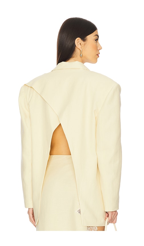 Oversized Jacket in Lemon. - size XL/1X (also in L, M)