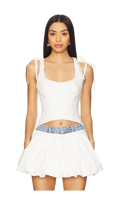 Corset in White. - size XS (also in L, M, S, XL/1X)