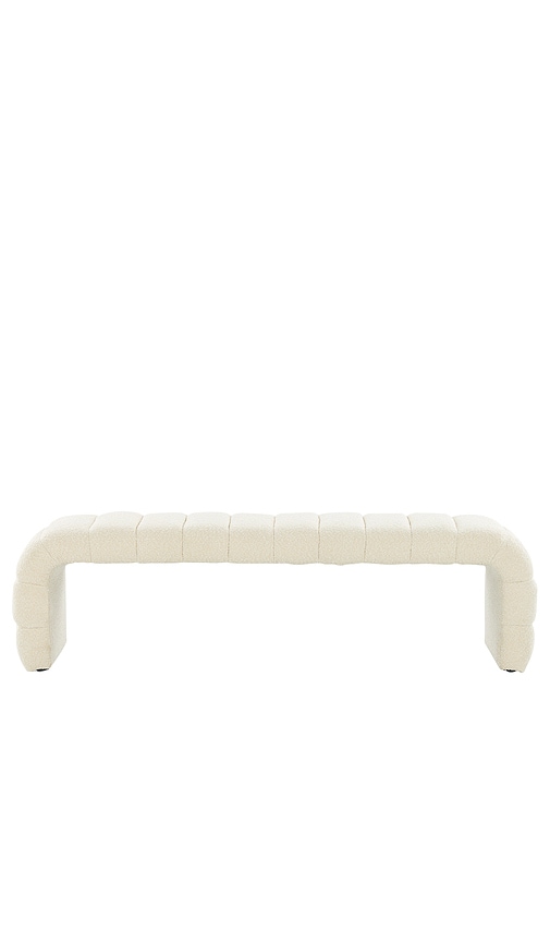 Shop Coco Republic Westwood Bench In Ivory Boucle