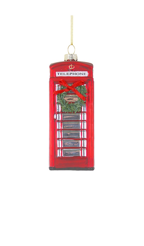 Cody Foster & Co London Calling Ornament In Red