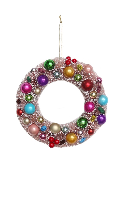 Cody Foster & Co Small Decorated Wreath In Blush