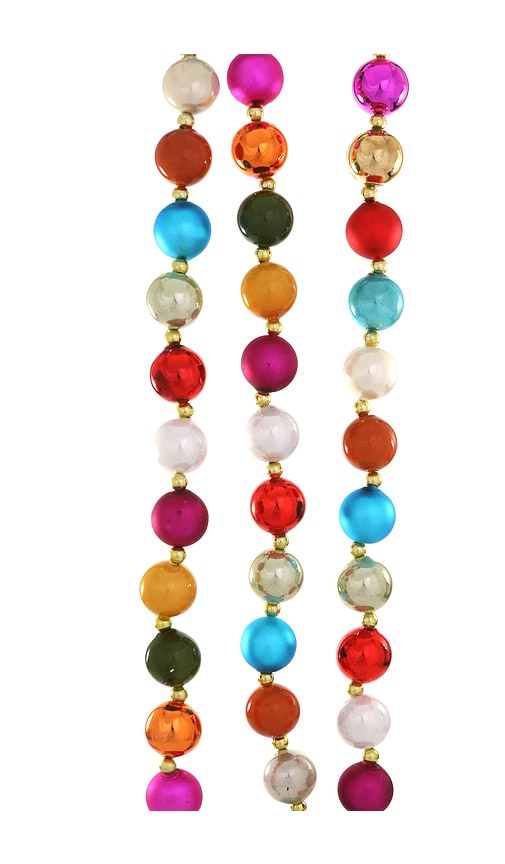 Cody Foster & Co Small Merry And Bright Garland In Pink